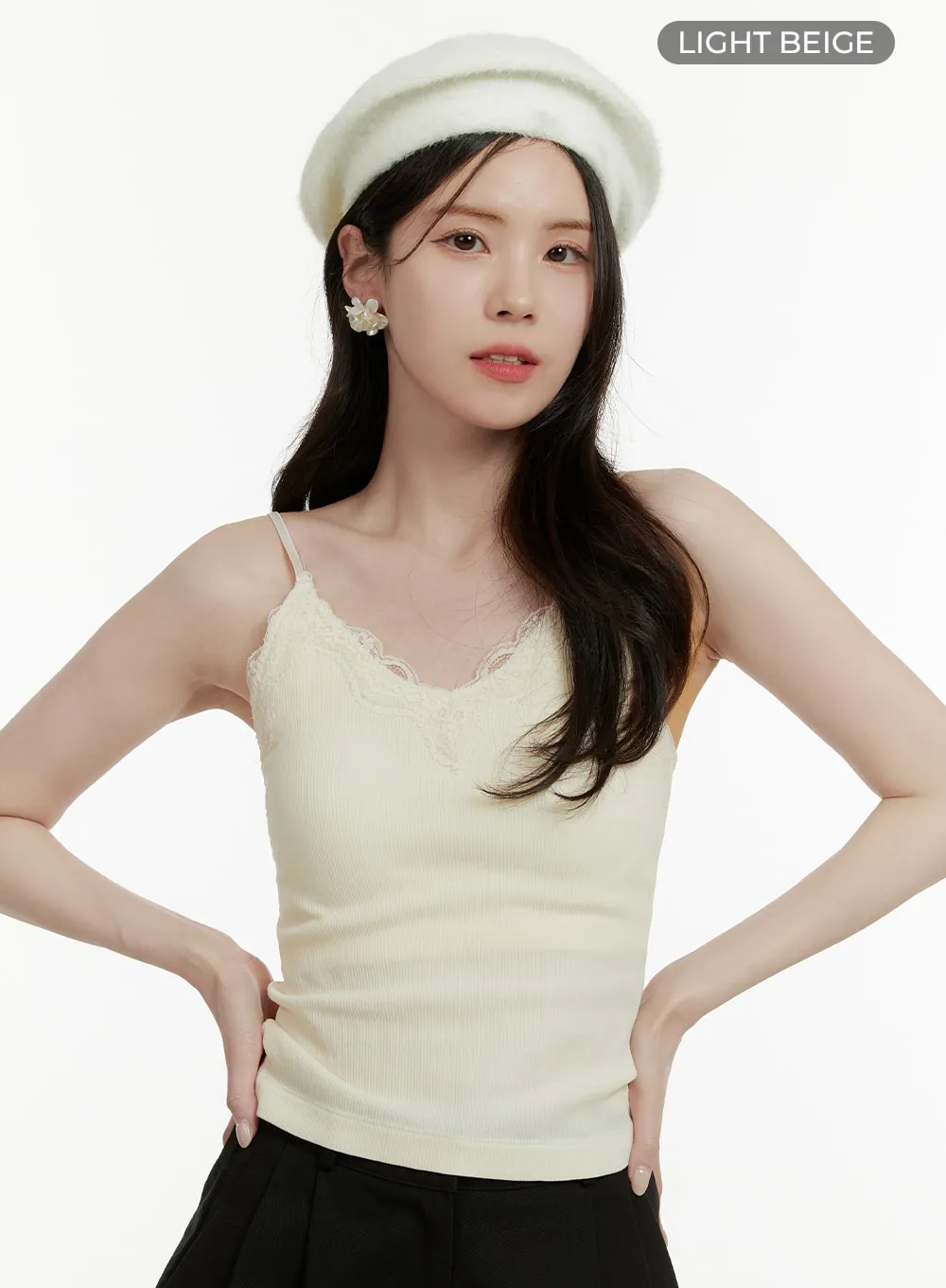 Lace Sweetheart Cami Top OA405 sold by Lewkin product image thumbnail 5