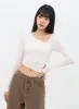 Slim Fit Long Sleeve Crop Tee IN310 sold by Lewkin