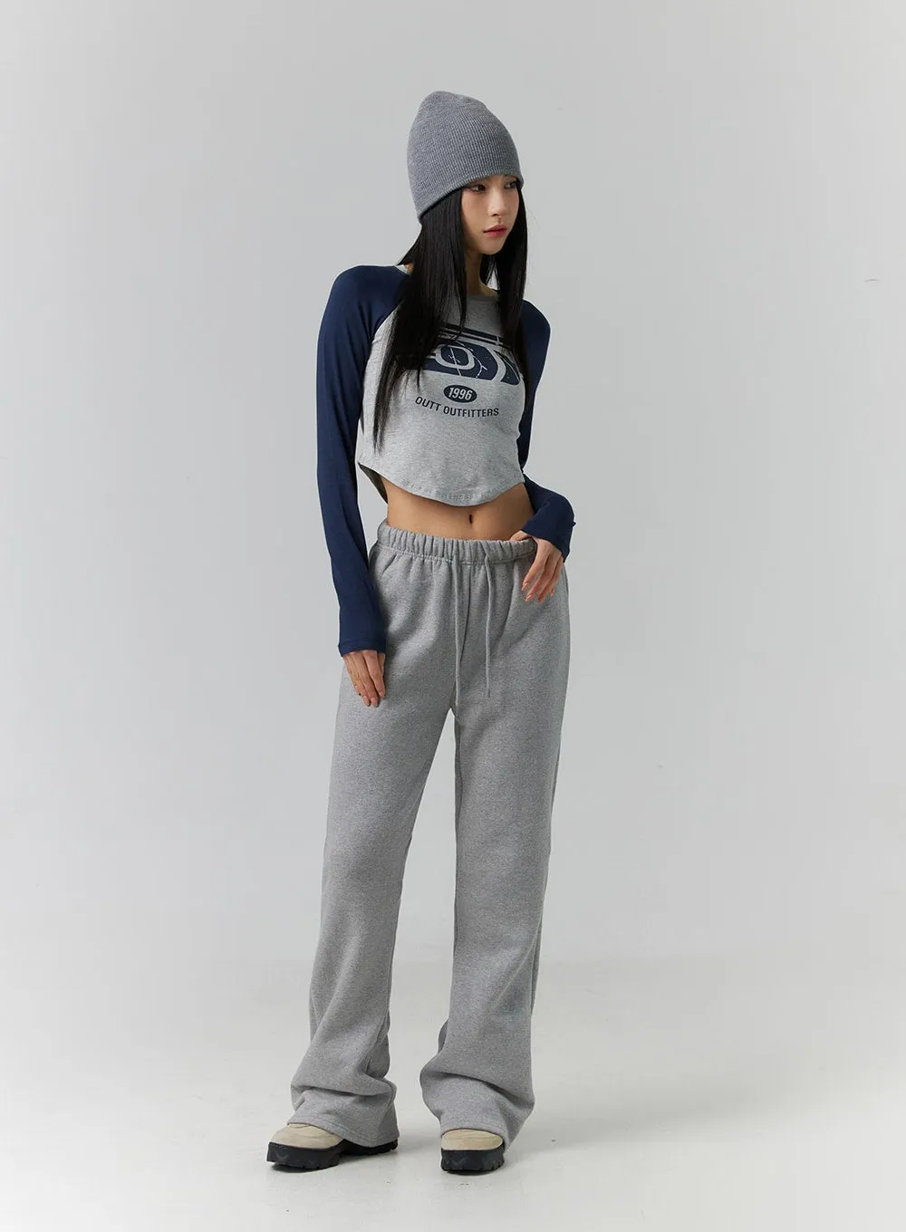 Wide Leg Sweatpants Basic ID305 sold by Lewkin