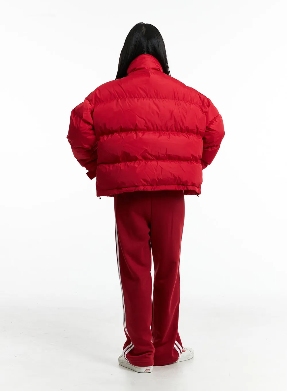 Oversized Half Turtle Neck Puffer Jacket IN322 sold by Lewkin product image thumbnail 5