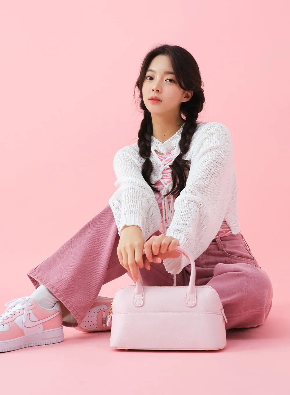 Deep Colored Wide Cotton Pants BJ28 sold by Lewkin product image thumbnail 3