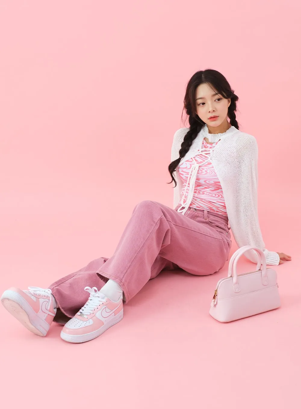 Deep Colored Wide Cotton Pants BJ28 sold by Lewkin