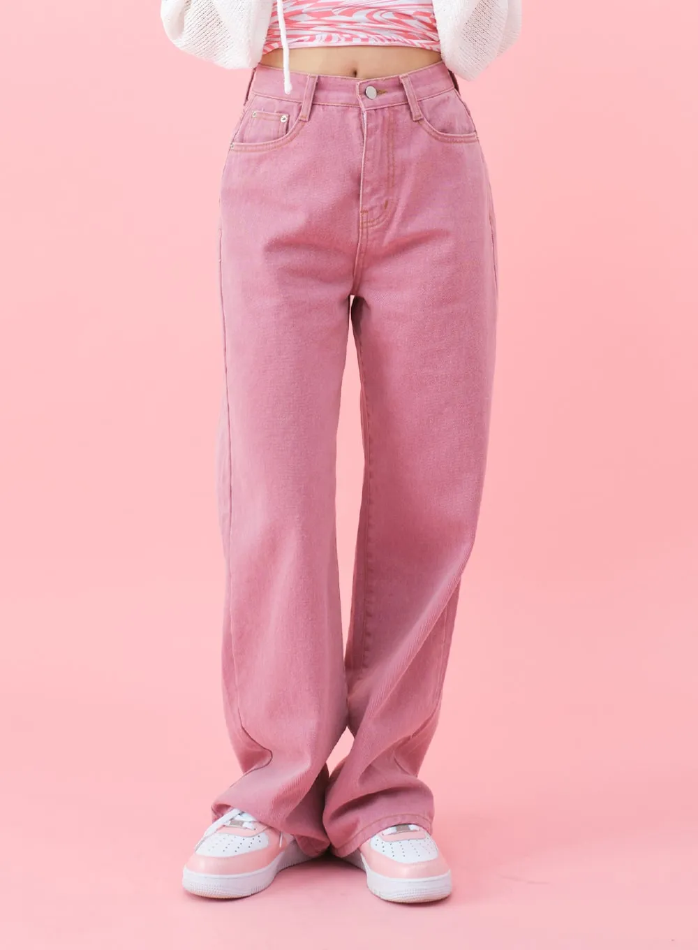 Deep Colored Wide Cotton Pants BJ28 sold by Lewkin product image thumbnail 2