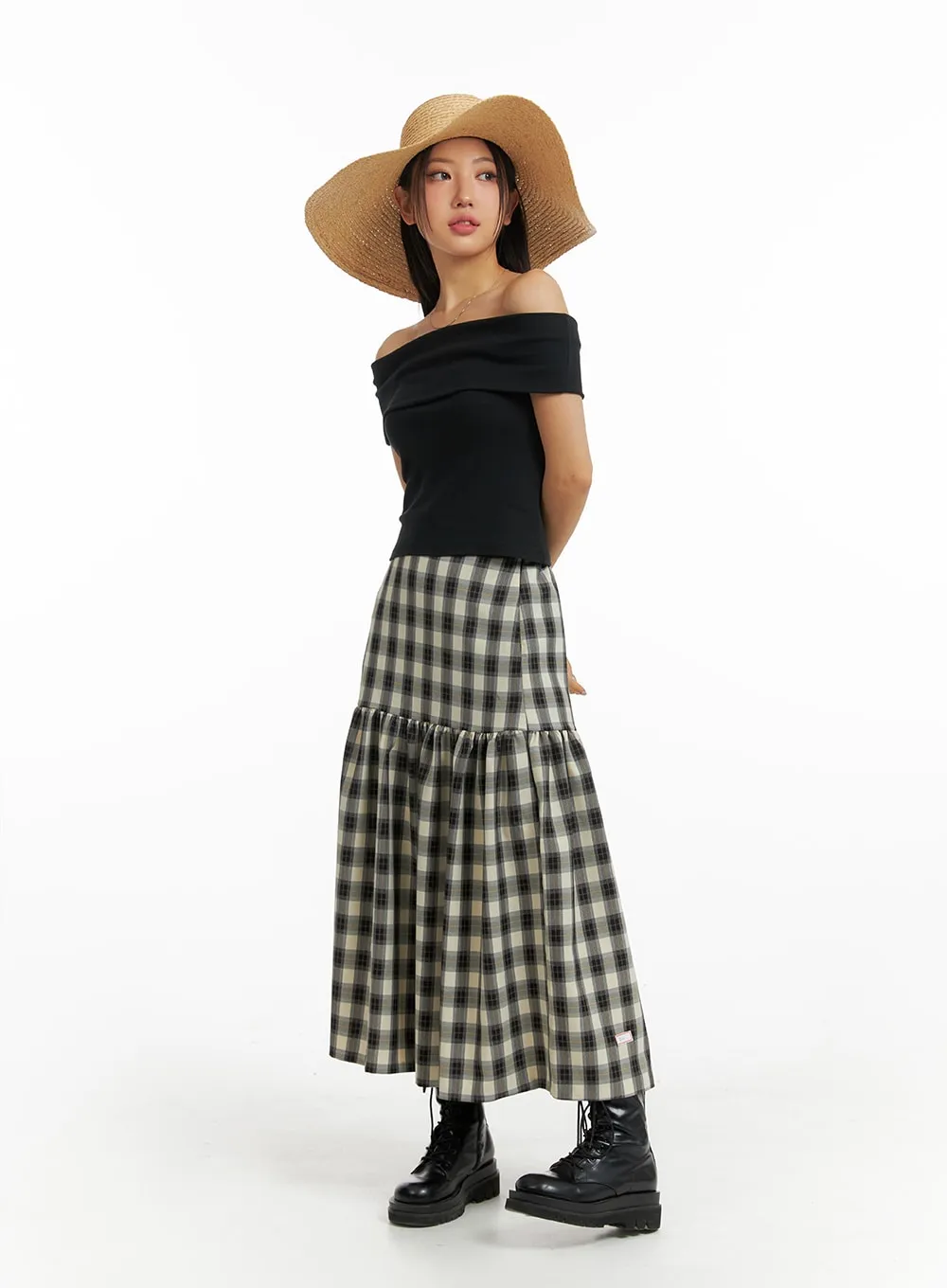 Off-Shoulder Short Sleeve Top IM404 sold by Lewkin product image thumbnail 5