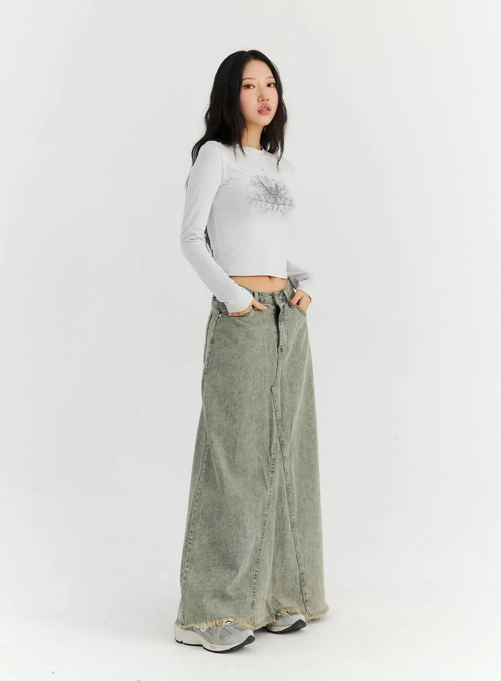 Graphic Long Sleeve Top CN303 sold by Lewkin product image thumbnail 3