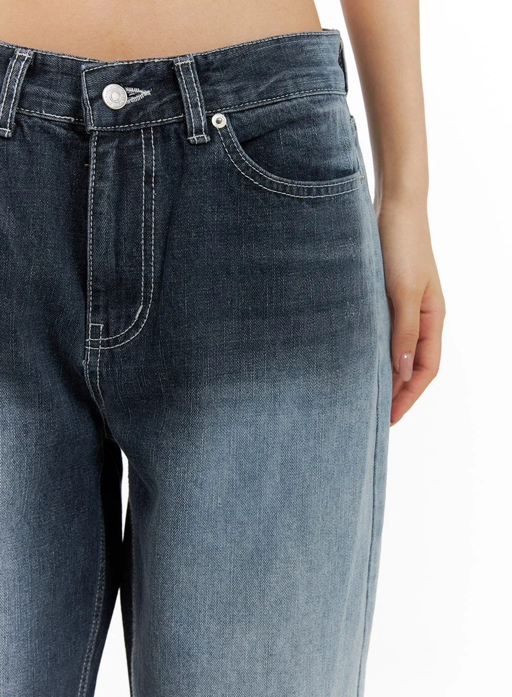 Recycled Wide Baggy Jeans (Unisex) CM425 sold by Lewkin product image thumbnail 3