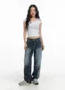 Recycled Wide Baggy Jeans (Unisex) CM425 sold by Lewkin