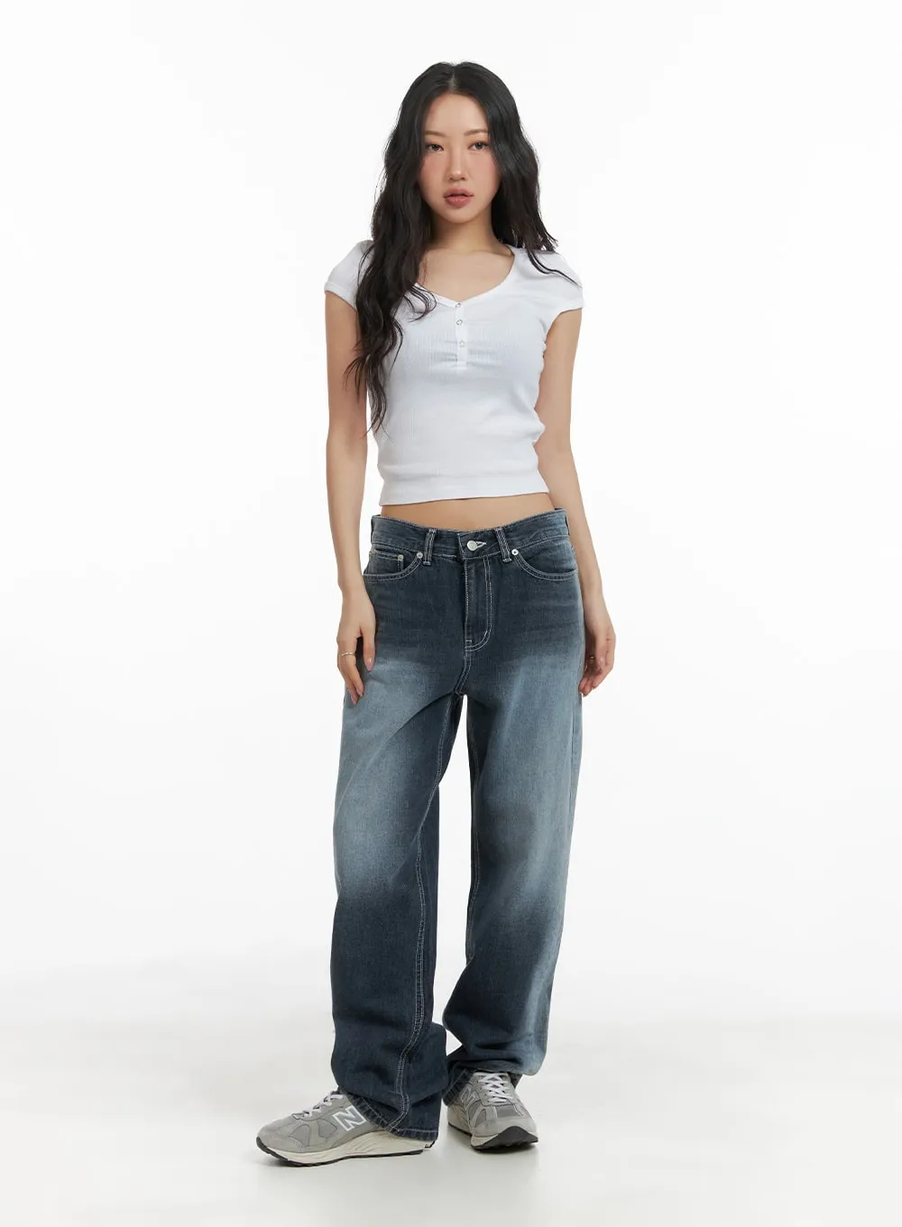 Recycled Wide Baggy Jeans (Unisex) CM425 sold by Lewkin product image thumbnail 2