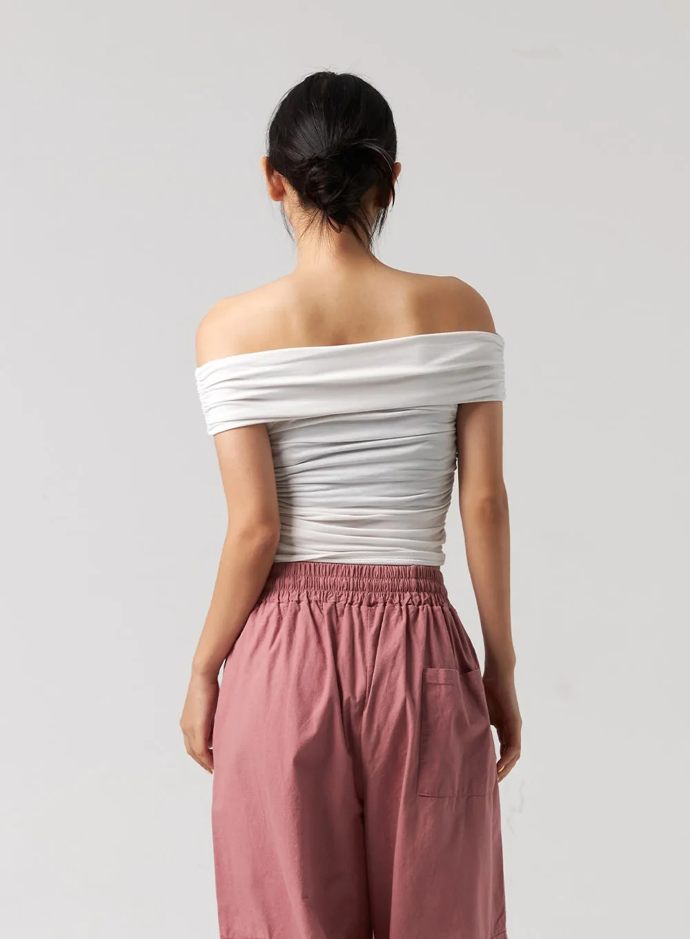 Off-Shoulder Crop Top CG319 sold by Lewkin product image thumbnail 5