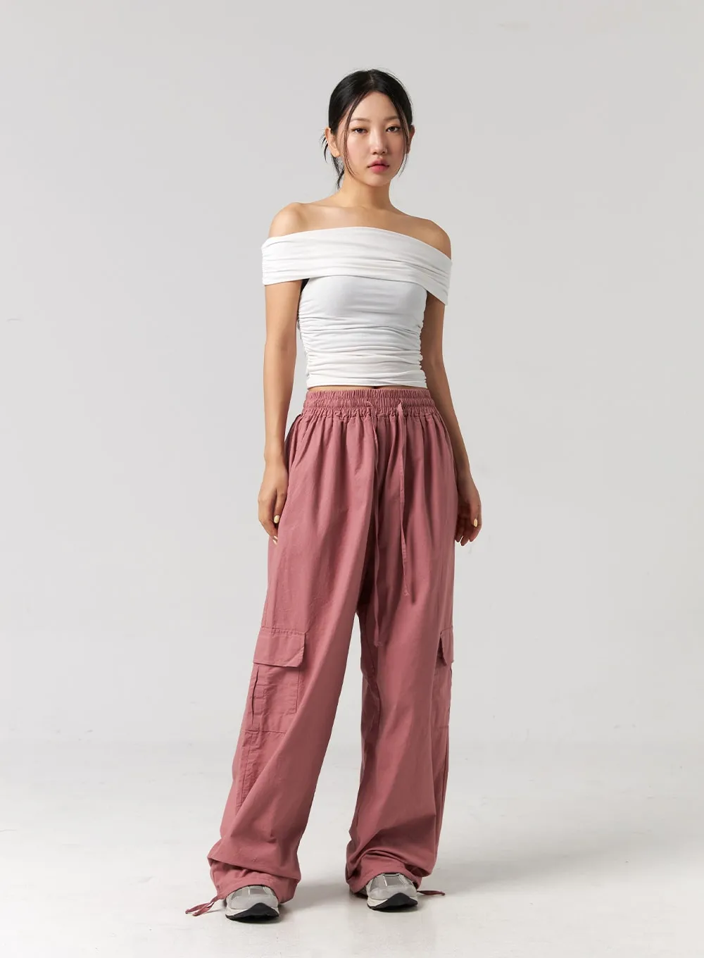 Off-Shoulder Crop Top CG319 sold by Lewkin product image thumbnail 2