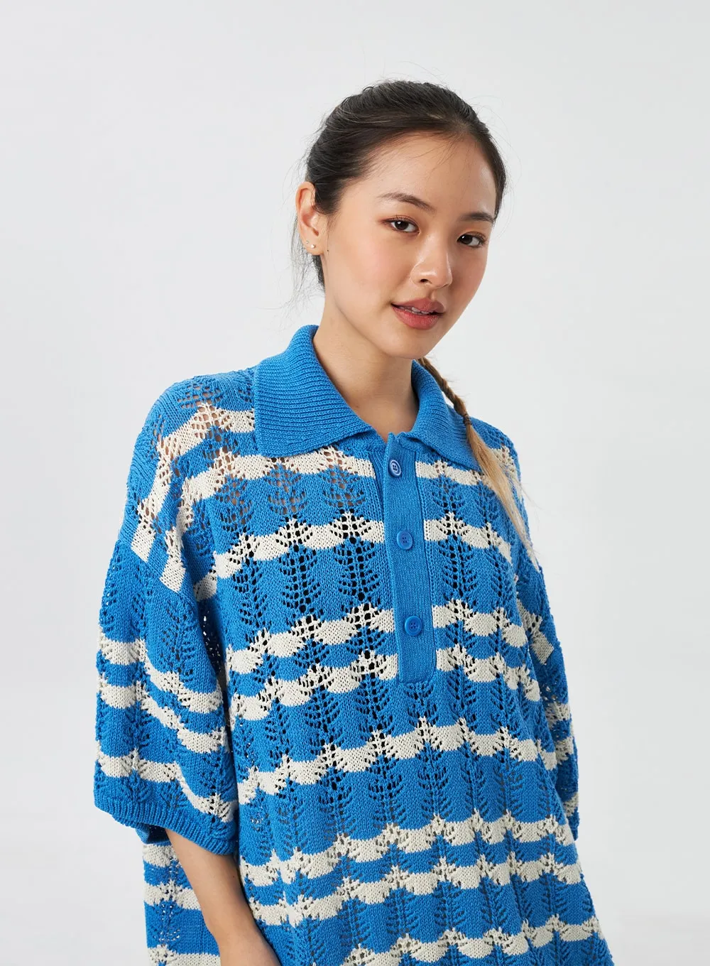 Stripe Sweater Unisex CY308 sold by Lewkin product image thumbnail 2