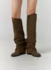 Suede Gaiter Boots CD308 sold by Lewkin