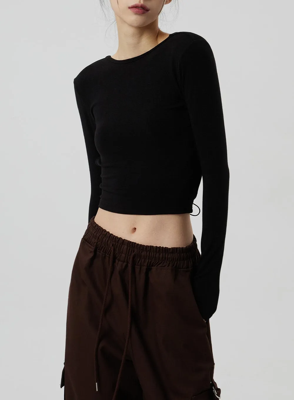 Back Cross Tie Top CF308 sold by Lewkin product image thumbnail 3