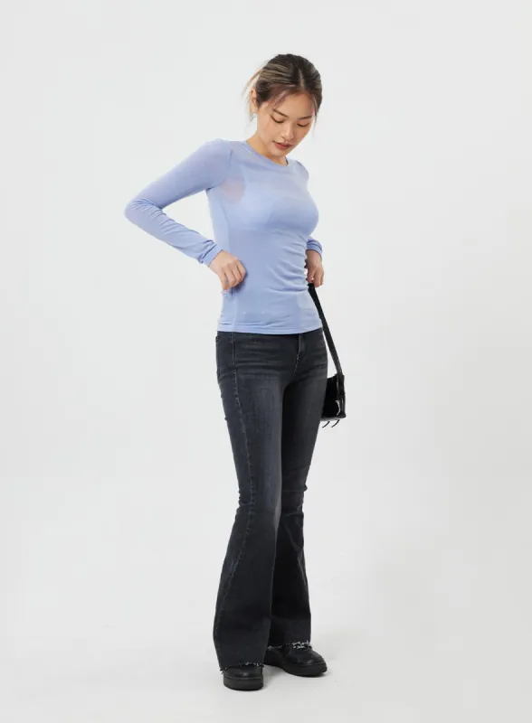 Washed Bootcut Jeans CF317 sold by Lewkin