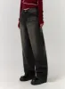 Mid Waist Wide Leg Washed Jeans CD329 sold by Lewkin