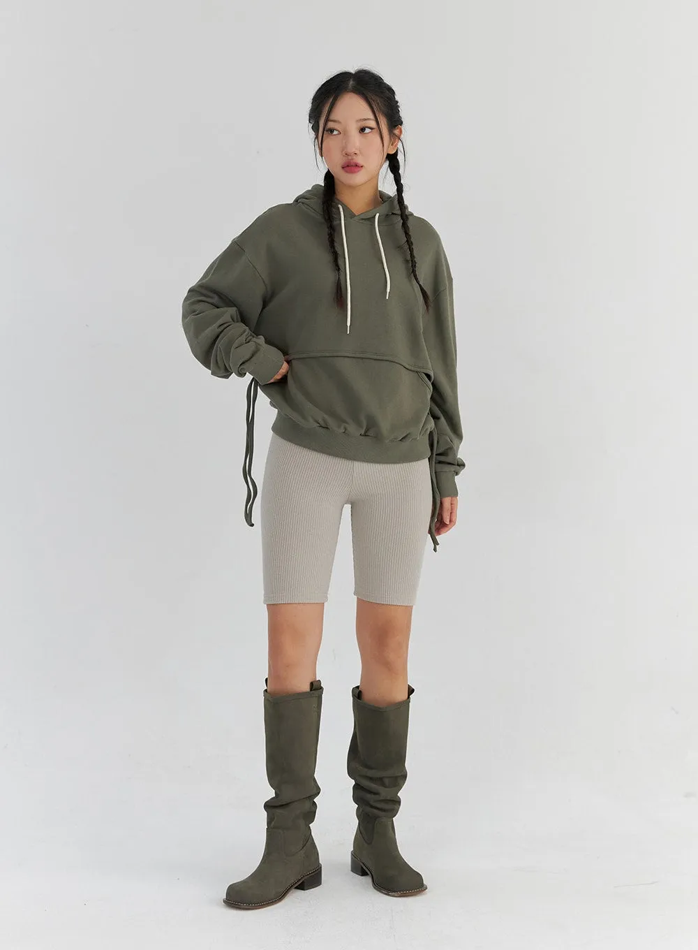 Ribbed Biker Leggings CS321 sold by Lewkin product image thumbnail 4