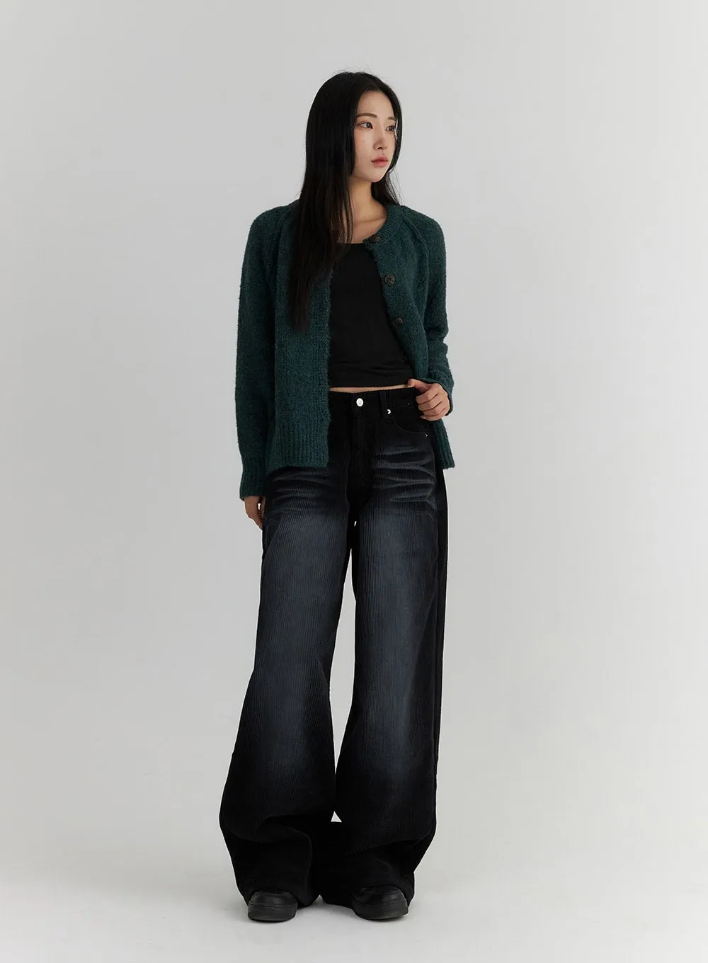 Recycled Polyester Buttoned Cardigan CD314 sold by Lewkin product image thumbnail 3