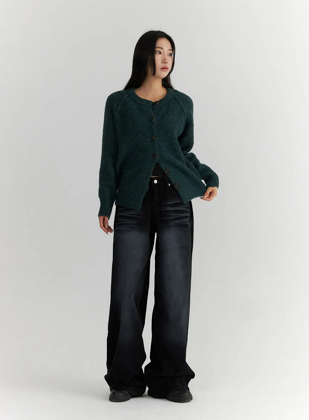 Recycled Polyester Buttoned Cardigan CD314 sold by Lewkin product image thumbnail 4