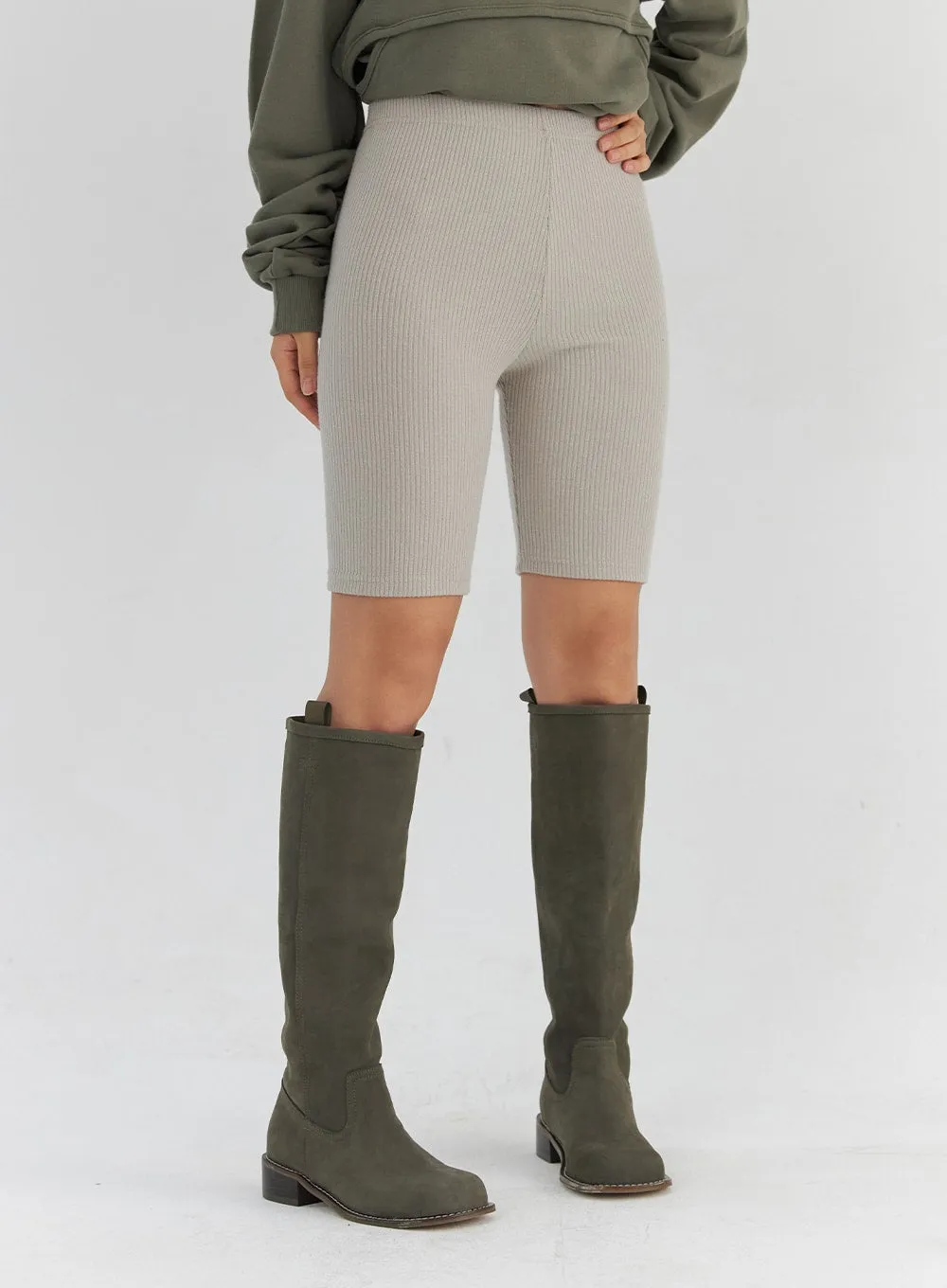 Ribbed Biker Leggings CS321 sold by Lewkin product image thumbnail 5