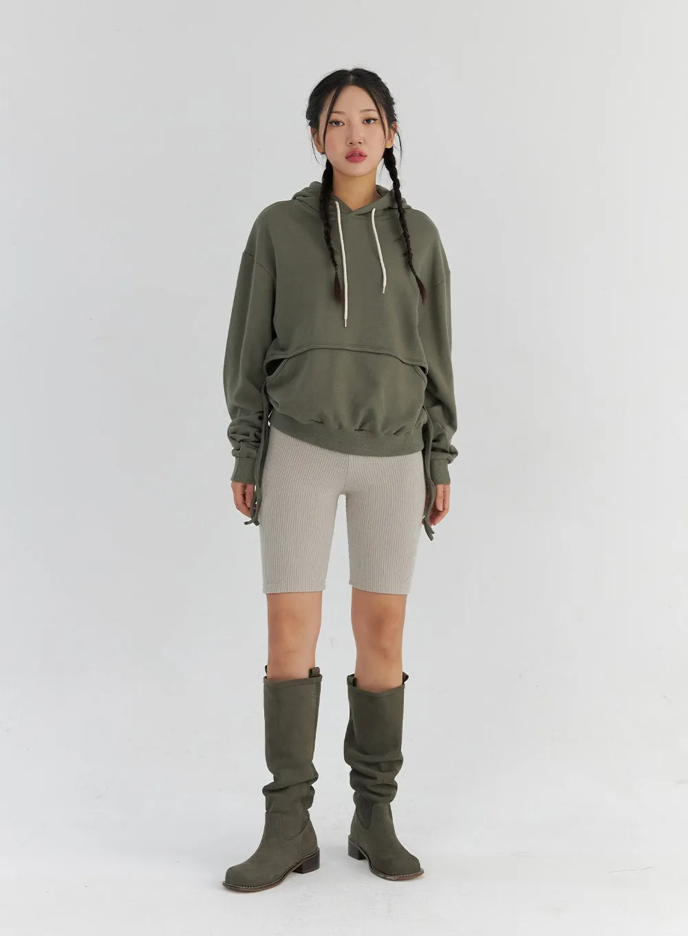 Ribbed Biker Leggings CS321 sold by Lewkin product image thumbnail 3