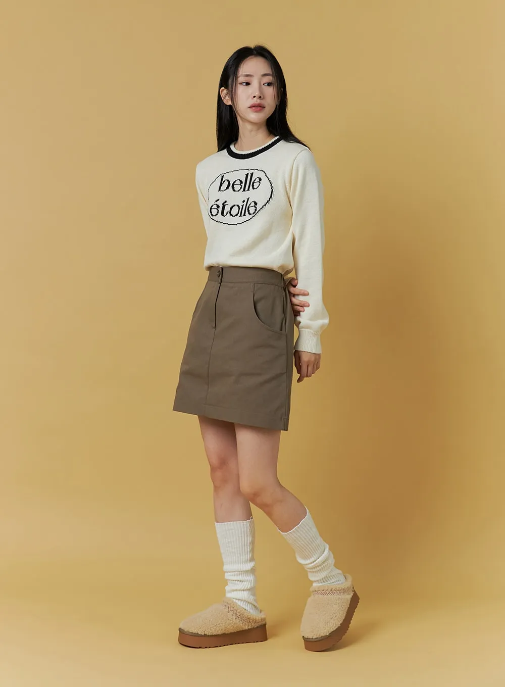 Etoile Lettering Knit Sweater ON303 sold by Lewkin product image thumbnail 5