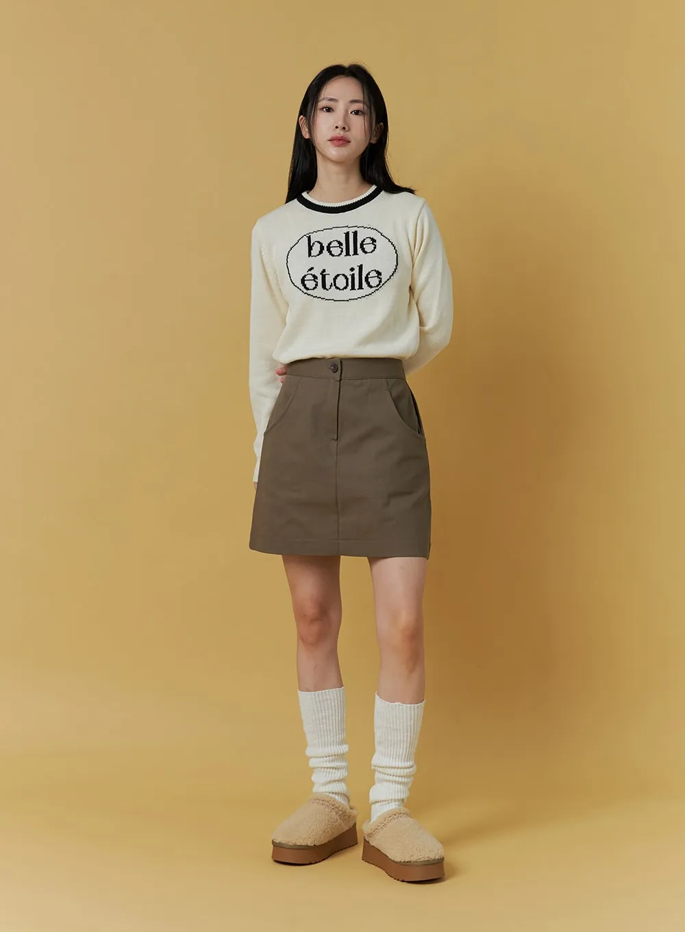 Etoile Lettering Knit Sweater ON303 sold by Lewkin product image thumbnail 2
