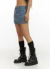 Low Rise Denim Mini Skirt IU412 sold by Lewkin
