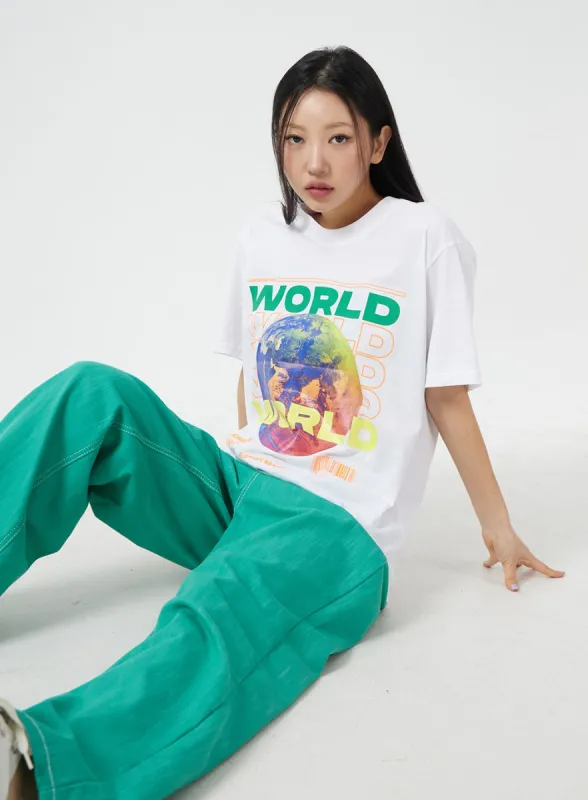 Colorful Wide Leg Cotton Pants BM304 sold by Lewkin