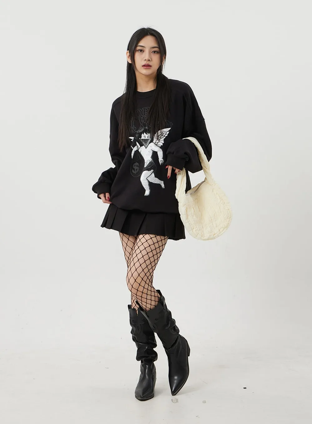 Pointed Toe Heel Knee High Boots BJ320 sold by Lewkin product image thumbnail 4