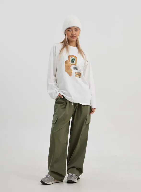 Baggy Cargo Pants CJ326 sold by Lewkin