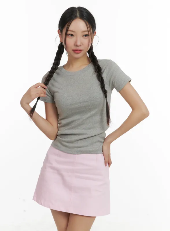 Basic Cotton Tee OA402 sold by Lewkin