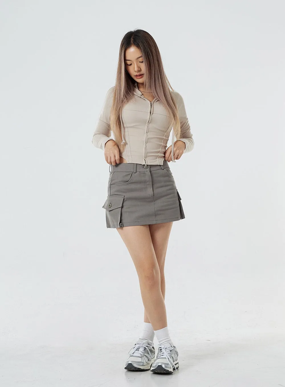 Pocket Low Rise Miniskirt CS02 sold by Lewkin product image thumbnail 4