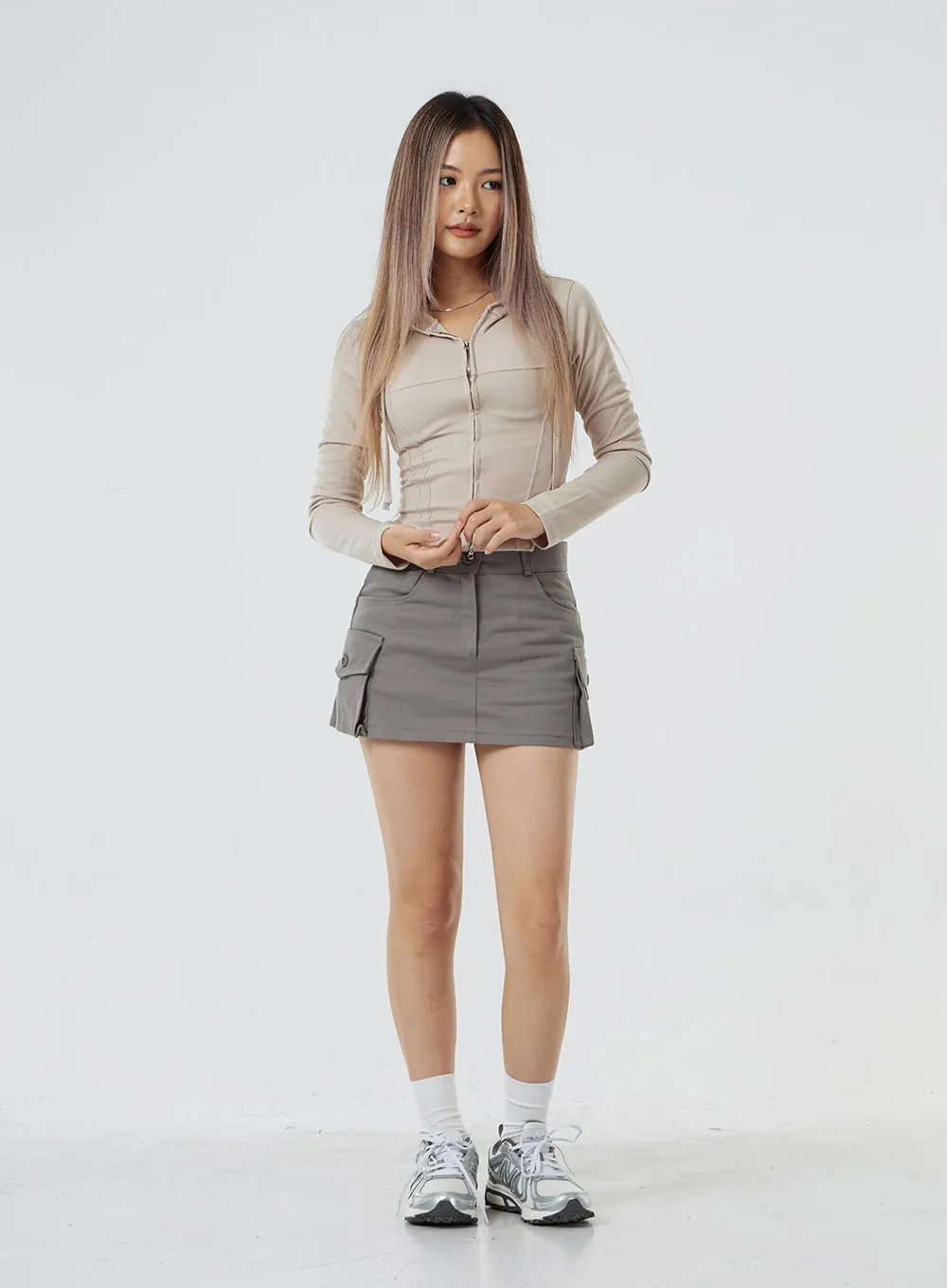 Pocket Low Rise Miniskirt CS02 sold by Lewkin product image thumbnail 3