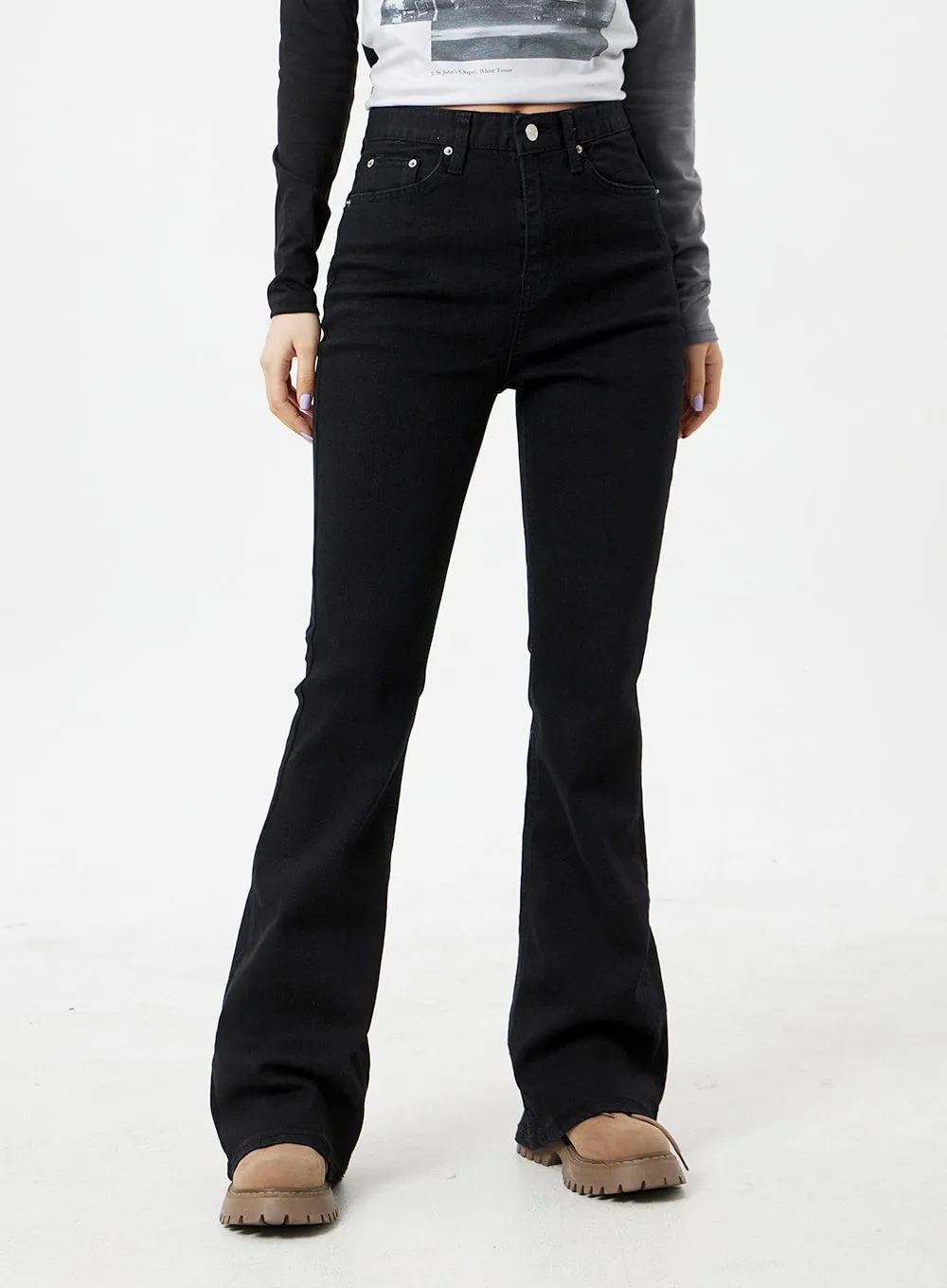 Slim Fit Bootcut Pants CM324 sold by Lewkin product image thumbnail 5