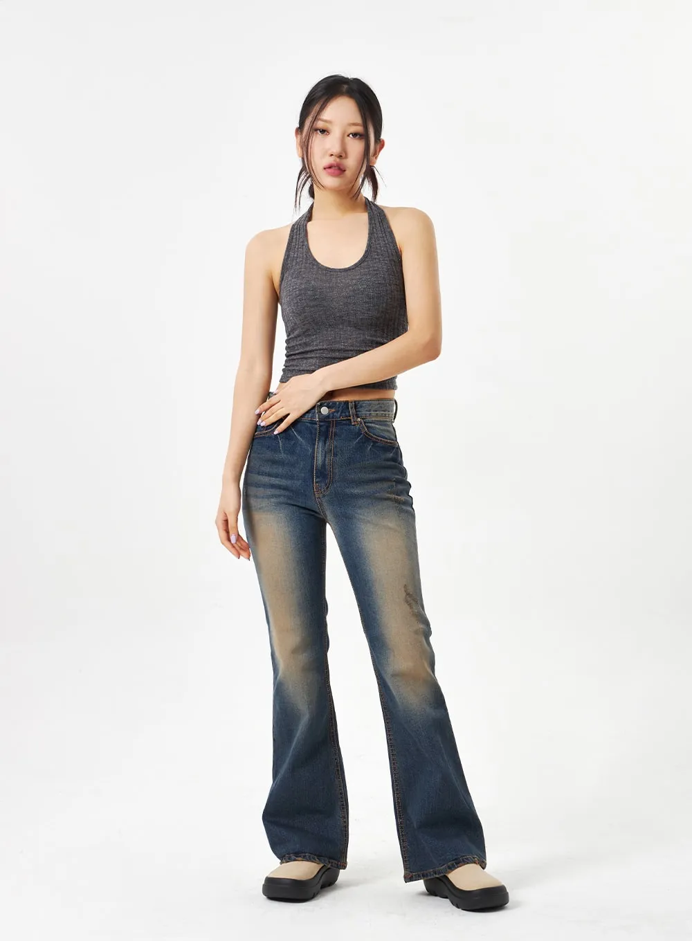 Scoop Neck Knit Top CA314 sold by Lewkin product image thumbnail 2