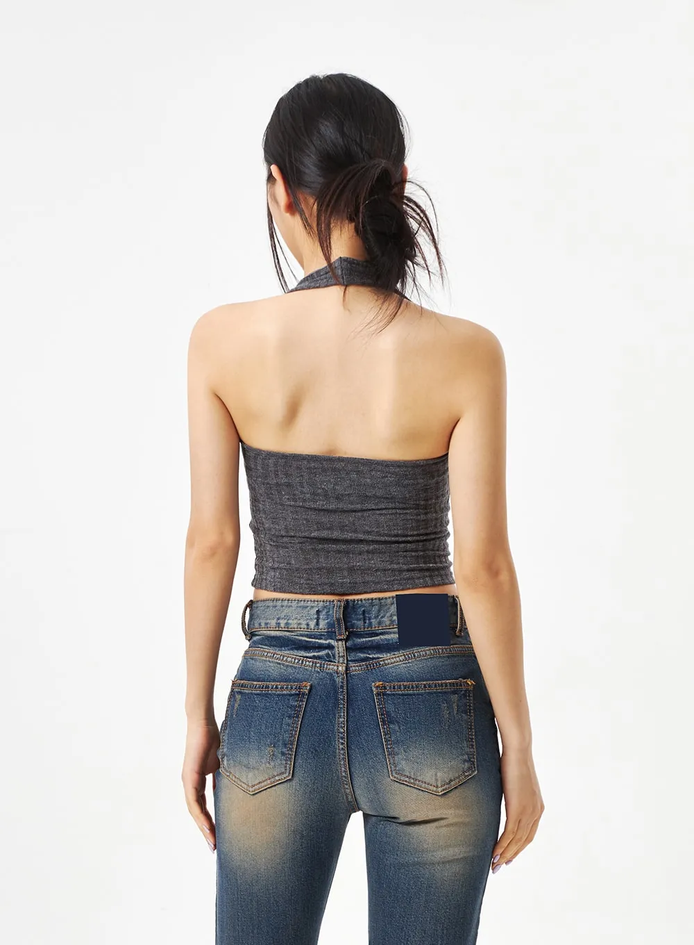 Scoop Neck Knit Top CA314 sold by Lewkin product image thumbnail 4