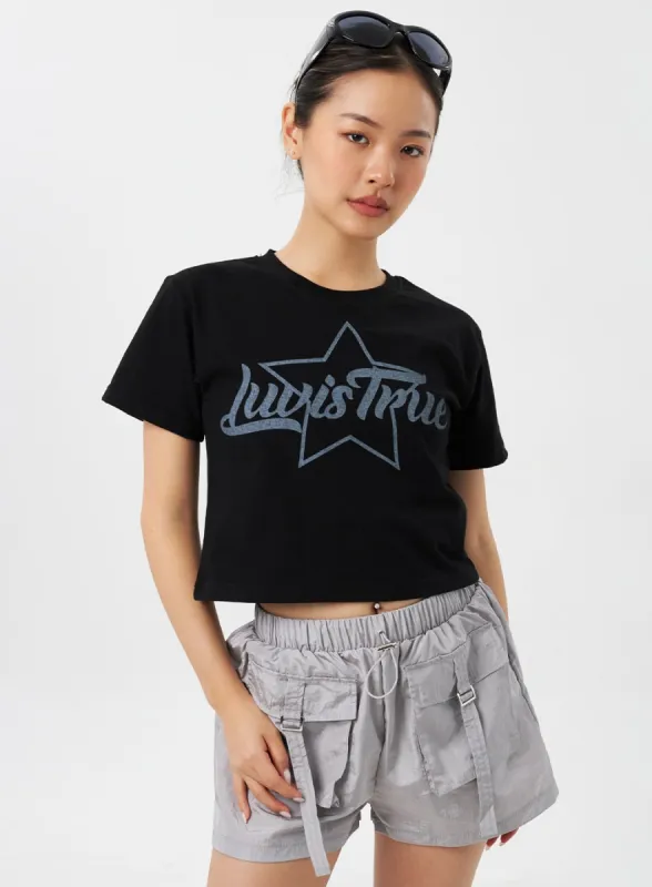 Basic Cropped Tee CY308 sold by Lewkin