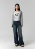 Low Rise Washed Wide Jeans CG315 sold by Lewkin