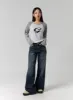 Low Rise Washed Wide Jeans CG315 sold by Lewkin