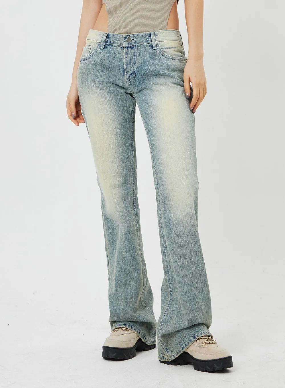 Low Rise Bootcut Jeans CF315 sold by Lewkin product image thumbnail 2