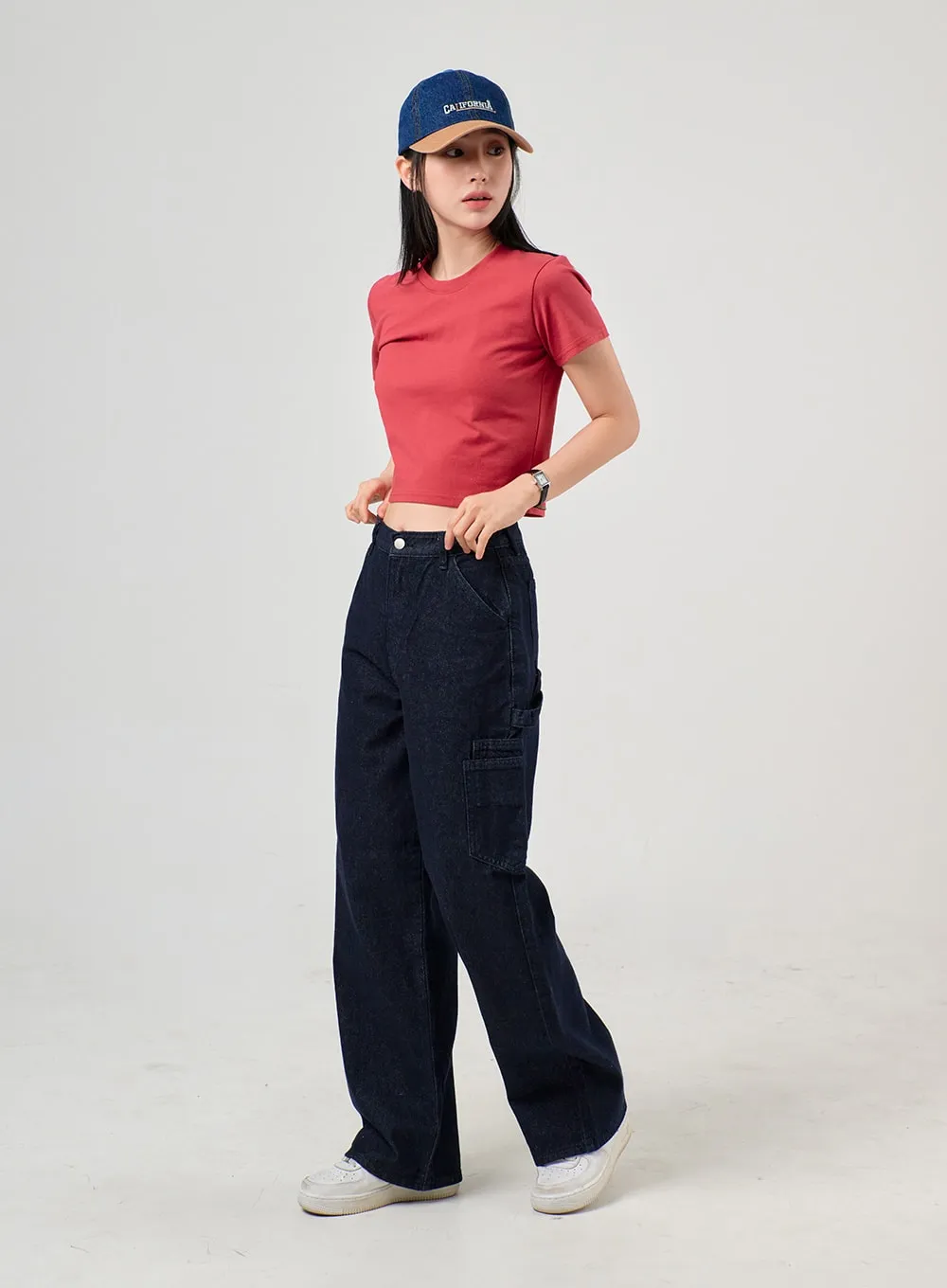 Straight Leg Pocket Jeans OF406 sold by Lewkin product image thumbnail 5