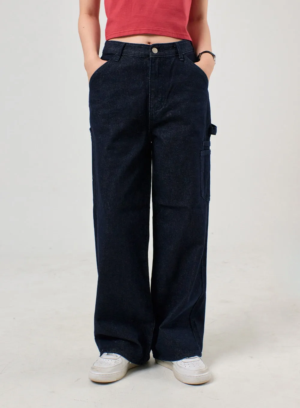 Straight Leg Pocket Jeans OF406 sold by Lewkin product image thumbnail 2
