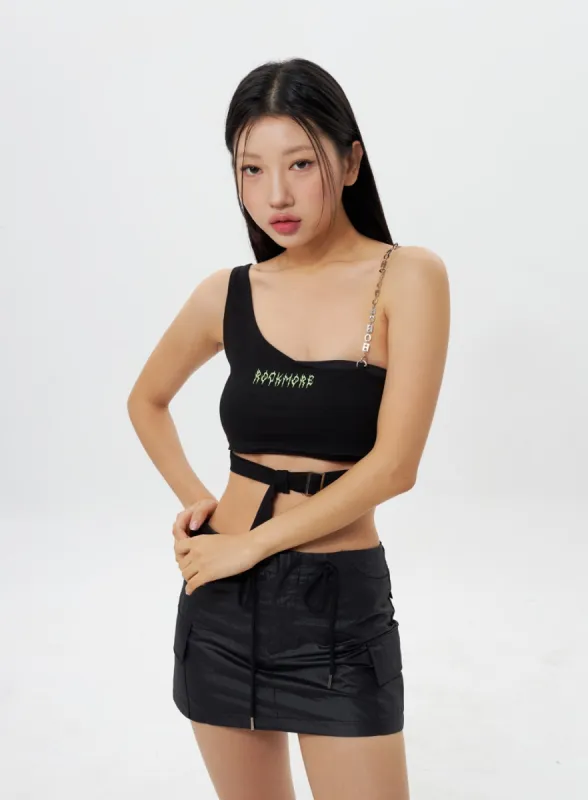 Chain Strap Top IY311 sold by Lewkin