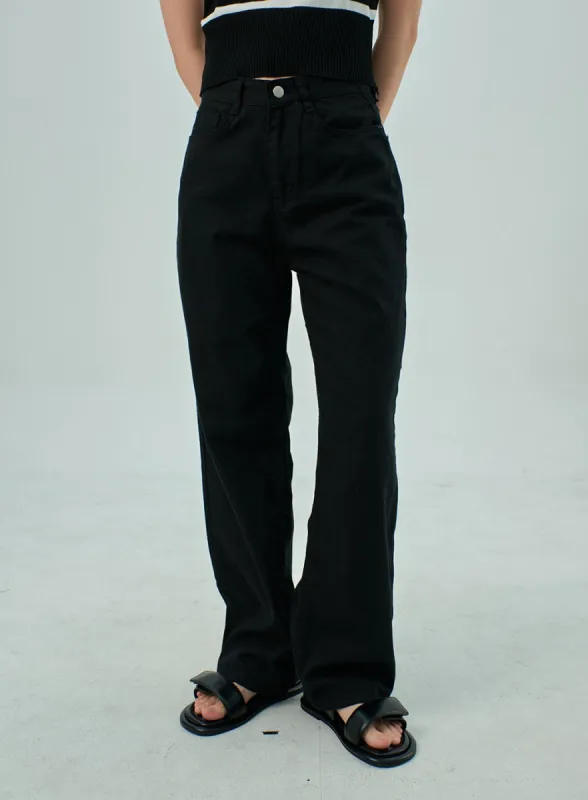 Wide Leg Cotton Pants OY310 sold by Lewkin