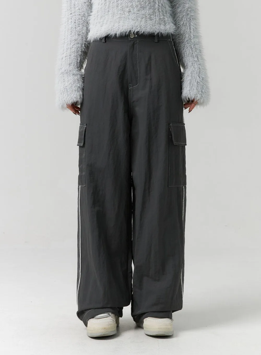 Chic Cargo Parachute Pants CS313 sold by Lewkin product image thumbnail 2