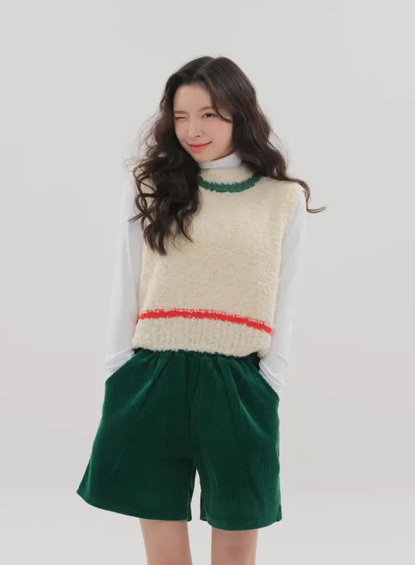 Fleece Crew Neck Vest BS-B04010602 sold by Lewkin