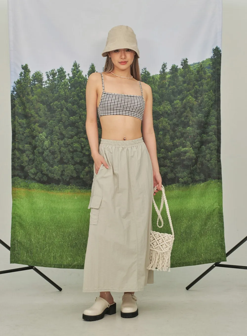 Nylon Maxi Cargo Skirt CY26 sold by Lewkin product image thumbnail 2