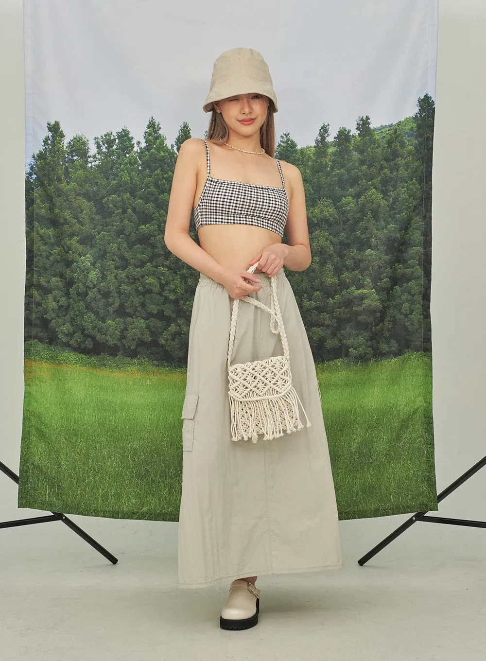 Nylon Maxi Cargo Skirt CY26 sold by Lewkin product image thumbnail 4