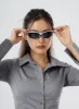 Grey Unique Sunglasses CS02 sold by Lewkin