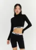 Turtleneck Crop Top CN303 sold by Lewkin